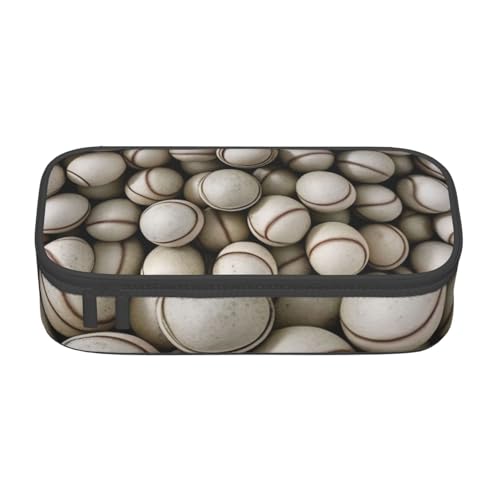 KHDKLXOHZ Federmäppchen Baseball Große Kapazität Federmäppchen Tasche Schreibwaren Stifteetui Büro Schreibwaren Organizer Multifunktionale Bleistifttasche mit Fach Stifteetui für Mädchen und Jungen von KHDKLXOHZ