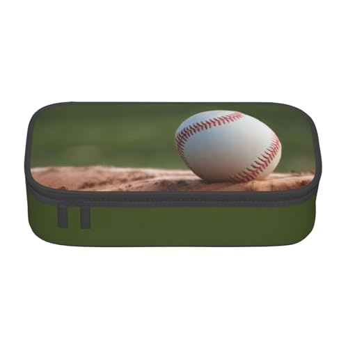 KHDKLXOHZ Federmäppchen Baseball Große Kapazität Federmäppchen Tasche Schreibwaren Stifteetui Büro Schreibwaren Organizer Multifunktionale Bleistifttasche mit Fach Stifteetui für Mädchen und Jungen von KHDKLXOHZ