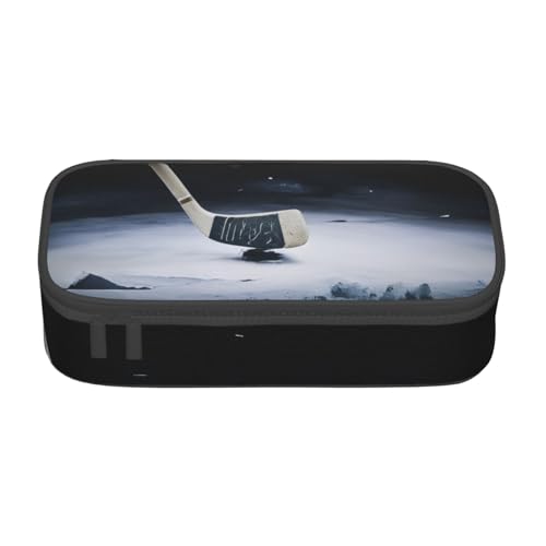 KHDKLXOHZ Federmäppchen Hockeyschläger Große Kapazität Federmäppchen Tasche Schreibwaren Stifteetui Büro Schreibwaren Organizer Multifunktionales Federmäppchen mit Fach Stifteetui für Mädchen und von KHDKLXOHZ