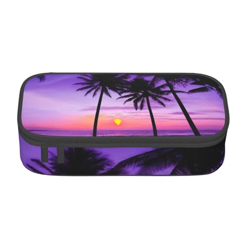 KHDKLXOHZ Federmäppchen Palmen bei Sonnenuntergang Große Kapazität Federmäppchen Schreibwaren Stifteetui Büro Schreibwaren Organizer Multifunktionales Federmäppchen mit Fach Stifteetui für Mädchen und KHDKLXOHZ Federmäppchen Palmen bei Sonnenuntergang Große Kapazität Federmäppchen Schreibwaren Stifteetui Büro Schreibwaren Organizer Multifunktionales Federmäppchen mit Fach Stifteetui für Mädchen und von KHDKLXOHZ