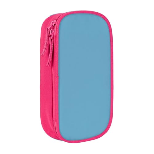 KHDKLXOHZ Federmäppchen mit großem Fassungsvermögen, niedliches Strömungsstein-Design, blau, Schreibwaren-Tasche, Stifteetui mit Fächern, Reißverschluss, für Schule, Studenten, Mädchen, Jungen, Damen von KHDKLXOHZ