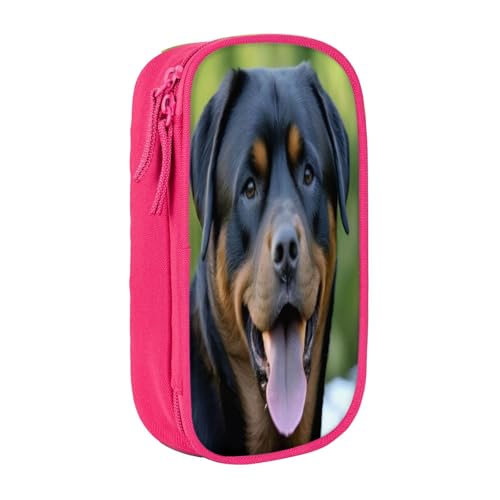 KHDKLXOHZ Federmäppchen mit niedlichem Mops-Motiv, großes Fassungsvermögen, Schreibwaren-Tasche, Schreibwaren-Tasche, Stifteetui mit Fächern, Reißverschluss, für Schule, Studenten, Mädchen, Jungen von KHDKLXOHZ