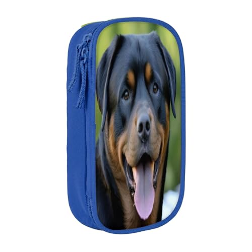 KHDKLXOHZ Federmäppchen mit niedlichem Mops-Motiv, großes Fassungsvermögen, Schreibwaren-Tasche, Schreibwaren-Tasche, Stifteetui mit Fächern, Reißverschluss, für Schule, Studenten, Mädchen, Jungen von KHDKLXOHZ