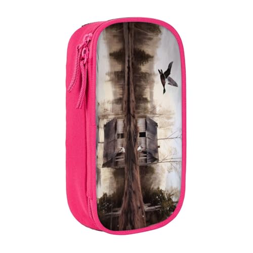 KHDKLXOHZ Federmäppchen mit niedlichem Stockenten-Design, großes Fassungsvermögen, Stiftetasche, Schreibwaren-Tasche, Stifteetui mit Fächern, Reißverschluss, für Schule, Studenten, Mädchen, Jungen von KHDKLXOHZ