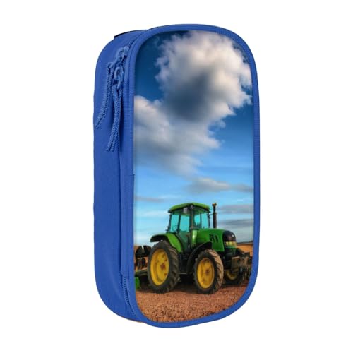 KHDKLXOHZ Niedliches Fantasy-Federmäppchen mit Traktor-Design, große Kapazität, Stiftetasche, Schreibwaren-Tasche, Schreibwaren-Tasche, Stifteetui mit Fächern, Reißverschluss, für Schule, Studenten von KHDKLXOHZ
