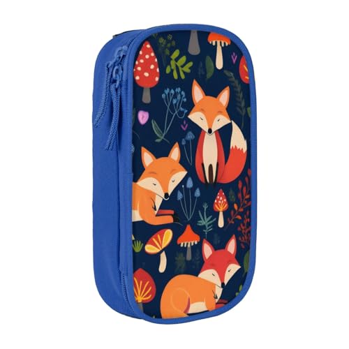 KHDKLXOHZ Niedliches Federmäppchen mit Tiermotiven, Fuchs, Blume, großes Fassungsvermögen, Stifteetui, Schreibwaren-Tasche, Stifteetui mit Fächern, Reißverschluss, für Schule, Studenten, Mädchen KHDKLXOHZ Niedliches Federmäppchen mit Tiermotiven, Fuchs, Blume, großes Fassungsvermögen, Stifteetui, Schreibwaren-Tasche, Stifteetui mit Fächern, Reißverschluss, für Schule, Studenten, Mädchen von KHDKLXOHZ