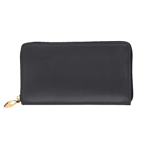 KHDKLXOHZ Stilvolle lange Ledergeldbörse für Damen, Büffelgrau, PU-Leder-Geldbörse mit Reißverschluss, Clutch, Handy-Kartenhalter, Kreditkarten-Geldbörse, Münzorganizer, Clutch-Geldbörse, 3D, von KHDKLXOHZ