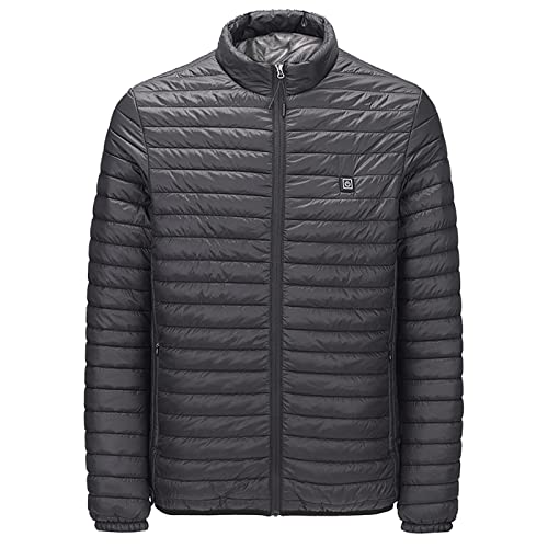 KHIRVWL Beheizbare Jacke Herren Frauen Clearance, Wasserdicht Winddicht Warm Softshell Winter Jacke Elektrischer Beheizte Jacken Ohne Kapuze Heizjacke FüR Outdoor Wandern Jagd Motorrad Camping von KHIRVWL