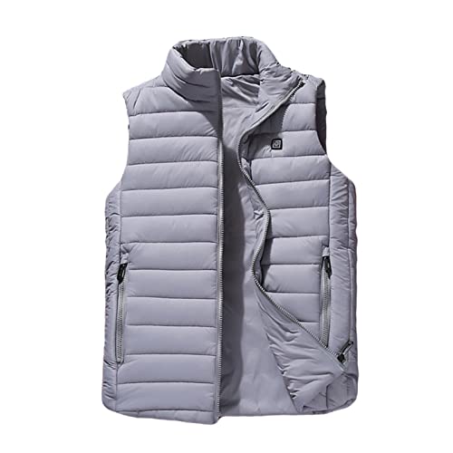 Beheizte Weste FüR Herren/Frauen Clearance, Beheizbare Jacke Heizweste WäRmeweste Elektrisch Heheizte Kleidung Wasserschutz Funktionsjackev Winterjacke FüR Outdoor Reiten Skifahren Camping von KHIRVWL