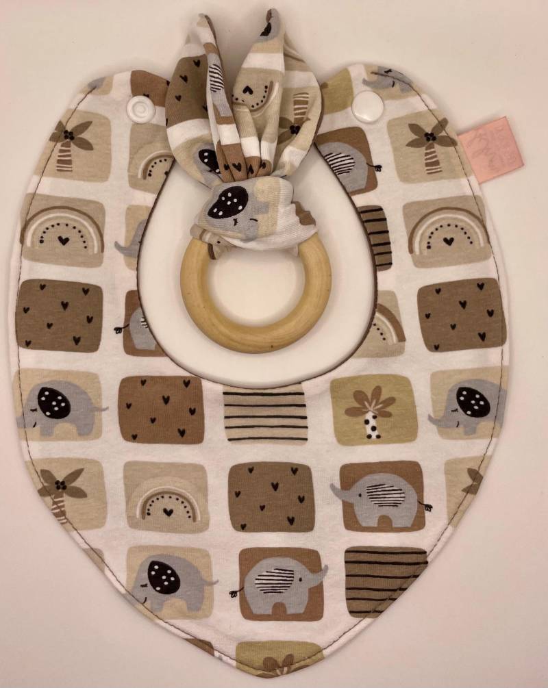 Bandana/Babyhalstuch Und Greifring von KHMdesignShop