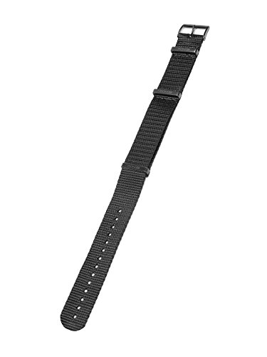 KHS Natoband Black, Ersatzarmband, KHS.EBNB.22 von KHS