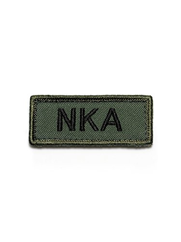 KHS Blutgruppe Patch | NKA, khs. pankao1.20 | Olive NKA (No Known Allergies) Farbe: olivgrün, Matt von KHS