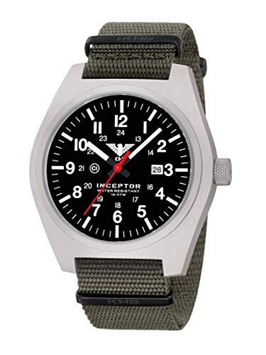 KHS Inceptor Steel KHS.INCS.NSGO mit Natoband steingrau-Oliv KHS Inceptor Steel KHS.INCS.NSGO mit Natoband steingrau-Oliv von KHS