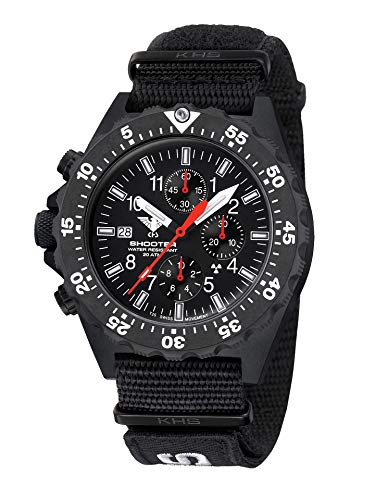 KHS Shooter MKII Chronograph Operation Timer SH2COT.NXT7 mit Natoband XTAC schwarz von KHS