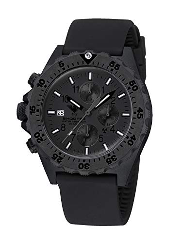 KHS Shooter MKII Chronograph XTAC Field SH2CXTF.SB mit Silikonband schwarz von KHS