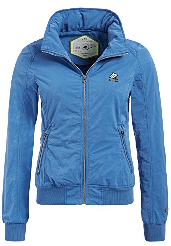 KHUJO Damen Übergangs-Jacke ABIQUA Jacket Kapuze Frühling Sommer (XL, blau (419 COBALT)) von khujo