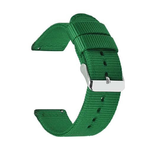 KHYTEBV 1 Stück Schnellverschluss-Uhrenarmband, geflochtenes Nylon-Armband als Ersatz mit Breite 18 mm, 20 mm, 22 mm, 24 mm für Männer und Frauen von KHYTEBV