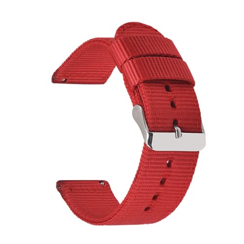 KHYTEBV 1 Stück Schnellverschluss-Uhrenarmband, geflochtenes Nylon-Armband als Ersatz mit Breite 18 mm, 20 mm, 22 mm, 24 mm für Männer und Frauen von KHYTEBV