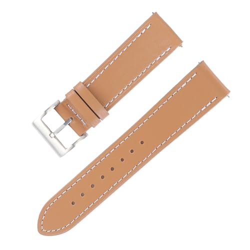 KHYTEBV 1 x Schnellverschluss-Uhrenarmband, kompatibel mit 18 mm, 20 mm, 22 mm, 24 mm, Ersatz-Uhrenarmband aus Leder für Männer und Frauen von KHYTEBV