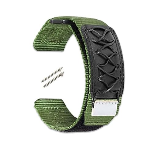 KHYTEBV 1PC Quick Release Uhrenarmband, Klettverschluss Nylon Uhrenarmband Ersatz Kompatibel mit 20mm Passend für GT3 von KHYTEBV