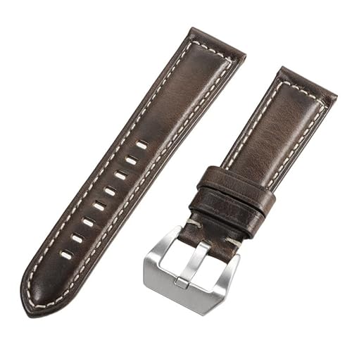 KHYTEBV 1PC Uhrenarmband, 20 mm 22 mm 24 mm 26 mm verstellbares Lederarmband Ersatz passt von KHYTEBV