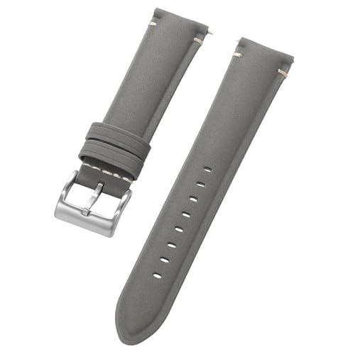 KHYTEBV 2 Stück Uhrenarmbänder, Ersatz-Uhrenarmbänder aus echtem Leder mit Passform in den Größen 20 mm und 22 mm von KHYTEBV