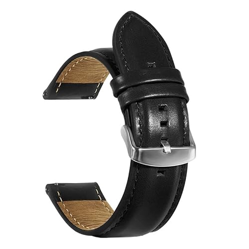 KHYTEBV 2 Stück Uhrenarmbänder, Schnellverschluss-Ersatzarmband aus Vintage-Leder mit 18 mm, 20 mm, 22 mm, 24 mm und 26 mm Passform von KHYTEBV
