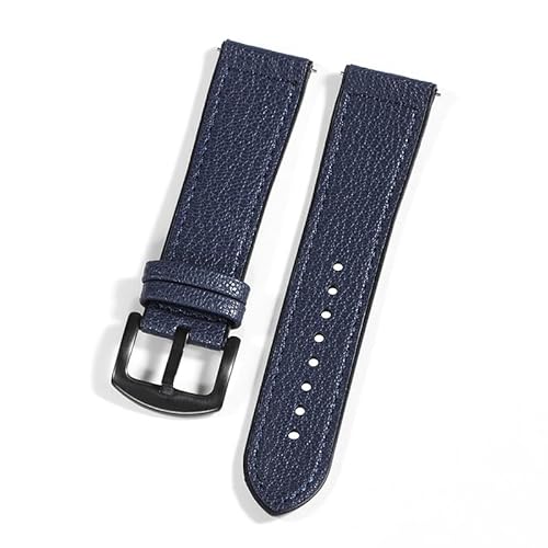 KHYTEBV 2 Stück Uhrenarmbänder mit Schnellverschluss, strukturiertes Silikon und Leder als Ersatz für Uhrenarmbänder mit einer Breite von 20 mm und 22 mm, passend für GT2 von KHYTEBV