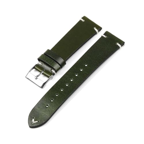 KHYTEBV 2 Stück Vintage-Uhrenarmbänder aus Leder, Ersatz-Uhrenarmbänder mit Schnellverschluss, kompatibel mit 18 mm, 20 mm, 22 mm, passend für Männer und Frauen von KHYTEBV
