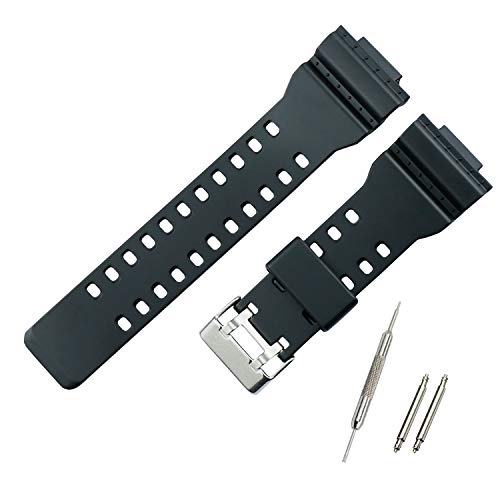 KHZBS Uhrenarmband für Herren aus Gummiharz, passend für Casio G-Shock GA100, GA110, GA140, GA150, GD120, GW8900, GLS100, GAX100, Outdoor-Sportarmband KHZBS Uhrenarmband für Herren aus Gummiharz, passend für Casio G-Shock GA100, GA110, GA140, GA150, GD120, GW8900, GLS100, GAX100, Outdoor-Sportarmband von KHZBS