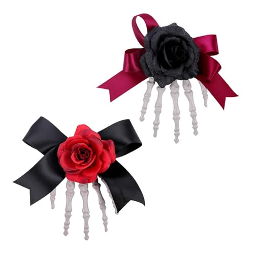 2pcs Halloween Knochen Handhaarverschlüsse Dekorativ von KHZen