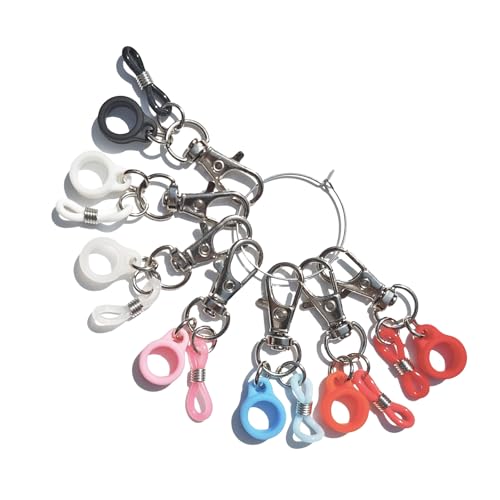 7pcs Farbenfrohe Silikon Stifthalter Einsensbarer Clip Für Stifte Lippenstifte Und Kleine Gegenstände Abzeichen Rollenzubehör von KHZen