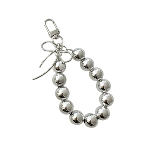 Bowknot Perle Hoop Schlüsselbund Niedliche Dekorationen Schlüsselring Ornament Rucksack Handtasche Himmeln Anhänger Geschenk Für Mädchen Frauen Auto Keyring Dekoration Für Frauen Mädchen von KHZen