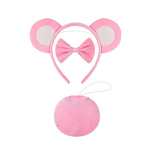 Cartoon Bear Ohrs Stirnband Bögen Kurzkleid Modisches Weiches Stoff Haar Accessoire Für Frauen Und Kinder von KHZen
