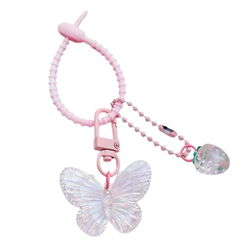 Charmanter Schlüsselinhaber Schlüsselhöhle Heart Keyring Netter Schmetterling Anhänger Keychain Home Decorations Rucksack Anhänger Hollow Butterfly Keychain von KHZen
