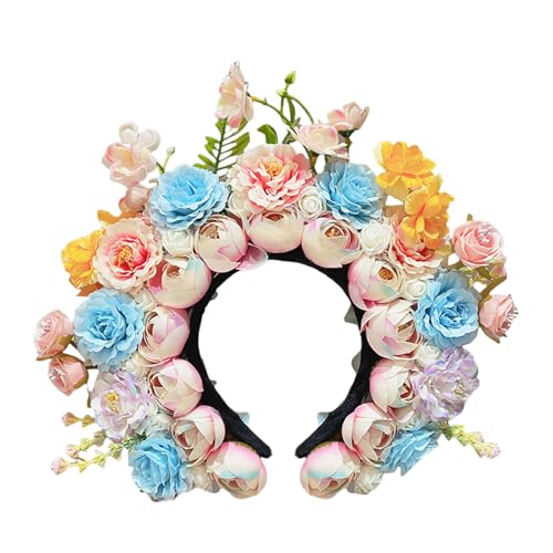 KHZen Exquisites Handgefertigte Blumenhaargirlanden Vielseitige Blumenhaarbänder Seidenblumenstirnbänder Für Frauen Festival Anlass KHZen Exquisites Handgefertigte Blumenhaargirlanden Vielseitige Blumenhaarbänder Seidenblumenstirnbänder Für Frauen Festival Anlass von KHZen