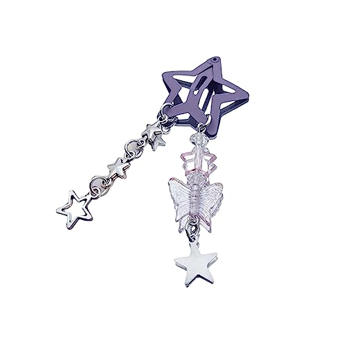 KHZen Hair Clip Für Frauen Haare Barrettes Clip Für Dicke Dünne Mondstern Fransen Haarnadel Barrettes Exquisite Fringe Haarnadel von KHZen