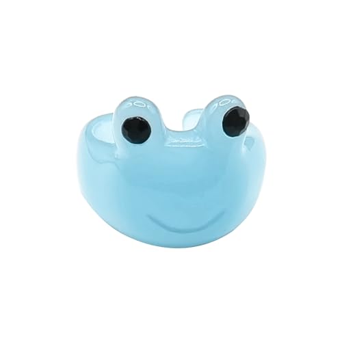 KHZen 2023 Cartoon Einfache Frosch Ringe Frauen Mode Süße Fünf Farb Mode Ringe Hochzeit Finger Accessoires Schmuck Cartoon Einfacher Frosch Für Frauen Mädchen von KHZen