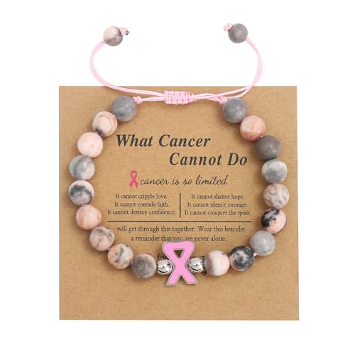 KHZen 2023 Ribbon Brustprävention Sensibilisierung Armband Frauen Natursteinperlen Armband Exquisit Boudoir Verstellbarer Schmuck Verstellbare Armbänder Für Männer KHZen 2023 Ribbon Brustprävention Sensibilisierung Armband Frauen Natursteinperlen Armband Exquisit Boudoir Verstellbarer Schmuck Verstellbare Armbänder Für Männer von KHZen