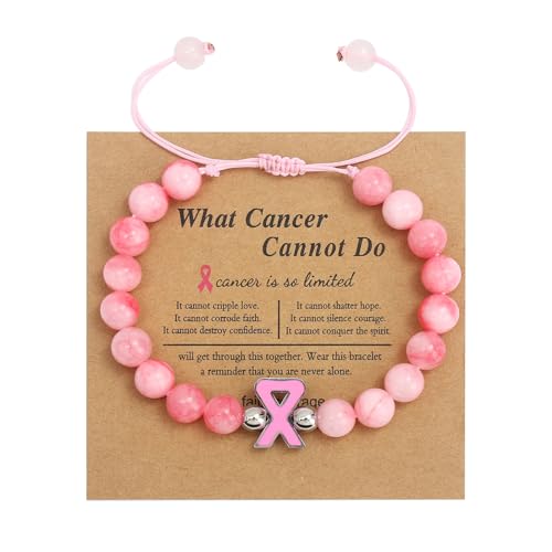KHZen 2023 Ribbon Brustprävention Sensibilisierung Armband Frauen Natursteinperlen Armband Exquisit Boudoir Verstellbarer Schmuck Verstellbare Armbänder Für Männer KHZen 2023 Ribbon Brustprävention Sensibilisierung Armband Frauen Natursteinperlen Armband Exquisit Boudoir Verstellbarer Schmuck Verstellbare Armbänder Für Männer von KHZen