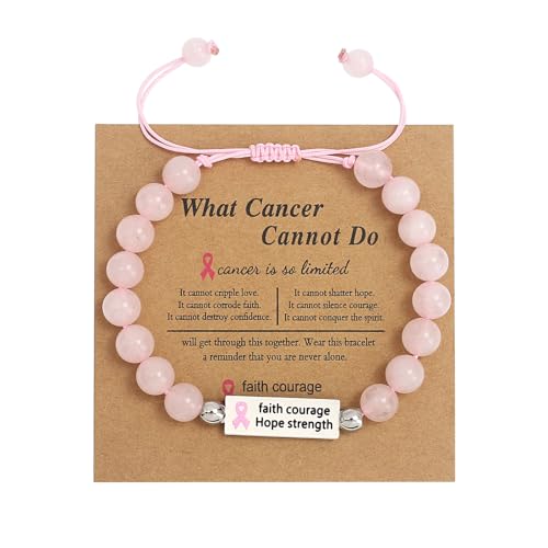 KHZen 2023 Ribbon Brustprävention Sensibilisierung Armband Frauen Natursteinperlen Armband Exquisit Boudoir Verstellbarer Schmuck Verstellbare Armbänder Für Männer KHZen 2023 Ribbon Brustprävention Sensibilisierung Armband Frauen Natursteinperlen Armband Exquisit Boudoir Verstellbarer Schmuck Verstellbare Armbänder Für Männer von KHZen