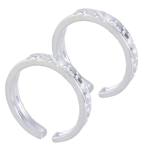 KHZen 2pcs Einstellbare Offene Ringe Legierungsfinger Ringe Ornamente Stapelbare Sonnenmondringe Accessoire Set Für Frauen Mädchen von KHZen