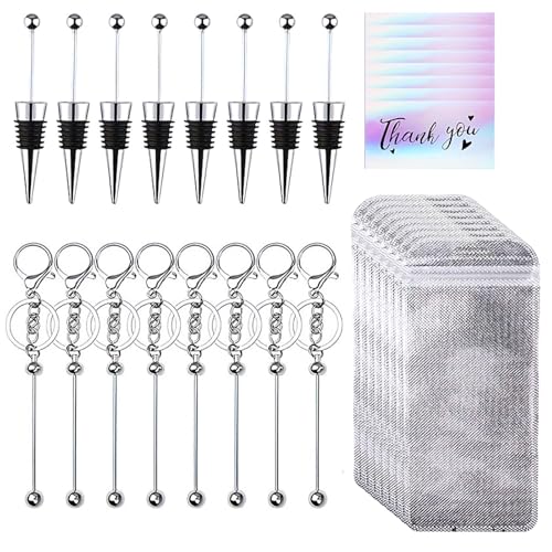 KHZen 32pcs Bead Keychain Stick Stylish Perlen Keychain Project Pack Einschließlich Perlen Stopper Taschen Für Handwerker KHZen 32pcs Bead Keychain Stick Stylish Perlen Keychain Project Pack Einschließlich Perlen Stopper Taschen Für Handwerker von KHZen