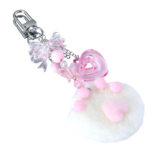 Acrylscheibene Sternperlen Anhänger Keychain Ornament Stylische Lanyard Taschen Schlüsselbund Gurt Für Rucksäcke Und Autoschlüssel Bowknot Star Perlen Anhänger von KHZen