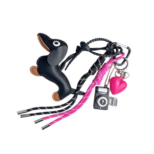 KHZen Einzigartige Dackel Ornament Leder Textur Schlüsselhänge Ornament Perfekt Für Mode Enthusiasten Und Hundebesitzer Anwesend von KHZen