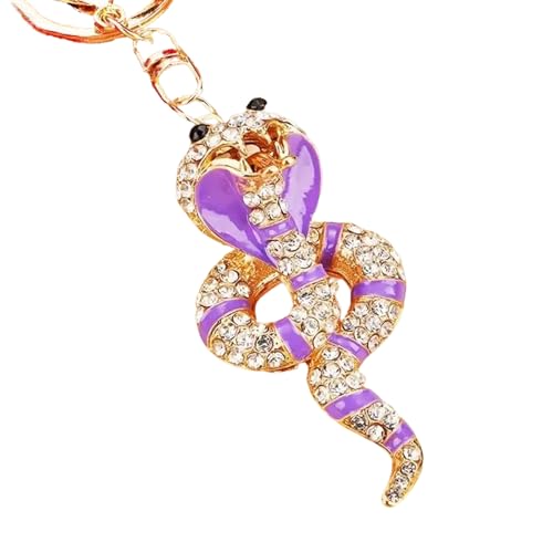 KHZen Einzigartige Schlangenschlüsselkettenbeutel Ornament Mode Bag Anhänger Geldbeutel Schlüsselkette Legierung Textur Geeignet Für Schlangenliebhaber von KHZen
