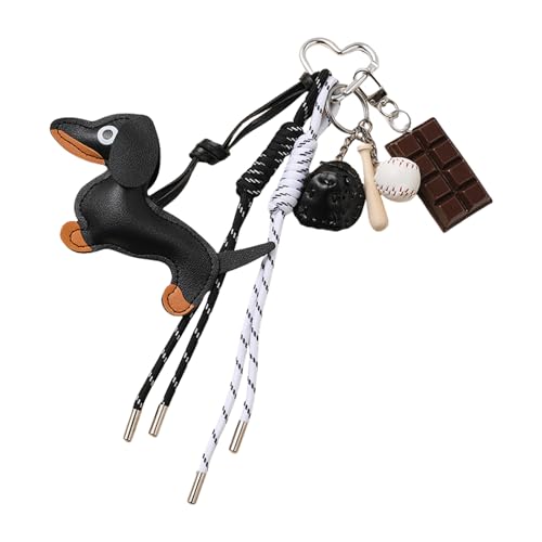 Einzigartige Stile Dackel Dackel Keychain Charm Anhänger Robuste PU Ledermaterialien Accessoire Für Tägliche Verwendung Stilvoller Outfits von KHZen
