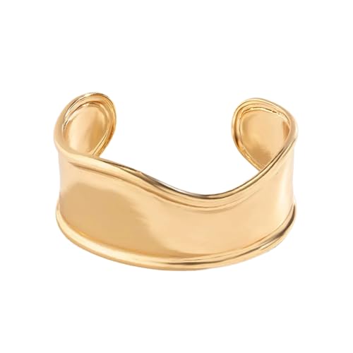 KHZen Einzigartiges Breites Gesicht Unregelmäßiges Armband Mode Breites Öffnungsarmband Unregelmäßiges Formristlet Für Verschiedene Anlässe Geeignet von KHZen