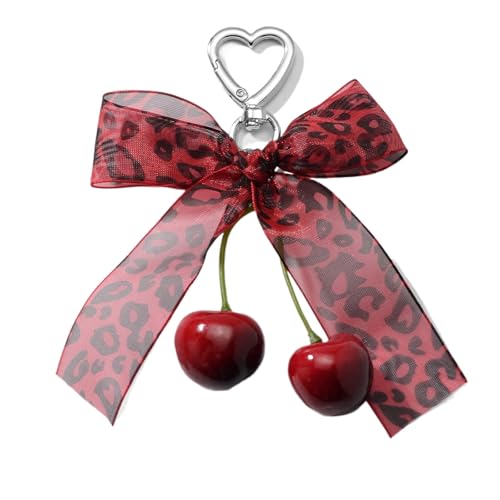 KHZen Elegante Liebe Cherrys Bowknot Charme Für Modeaccessoires Key Holder Bastelversorgungen Besondere Anlässe von KHZen