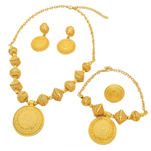 KHZen Exquisite Handgefertigte Brautschmuckset Exquisites Damenschmuck Set Halskette Ohrringe Für Festliche Veranstaltung von KHZen